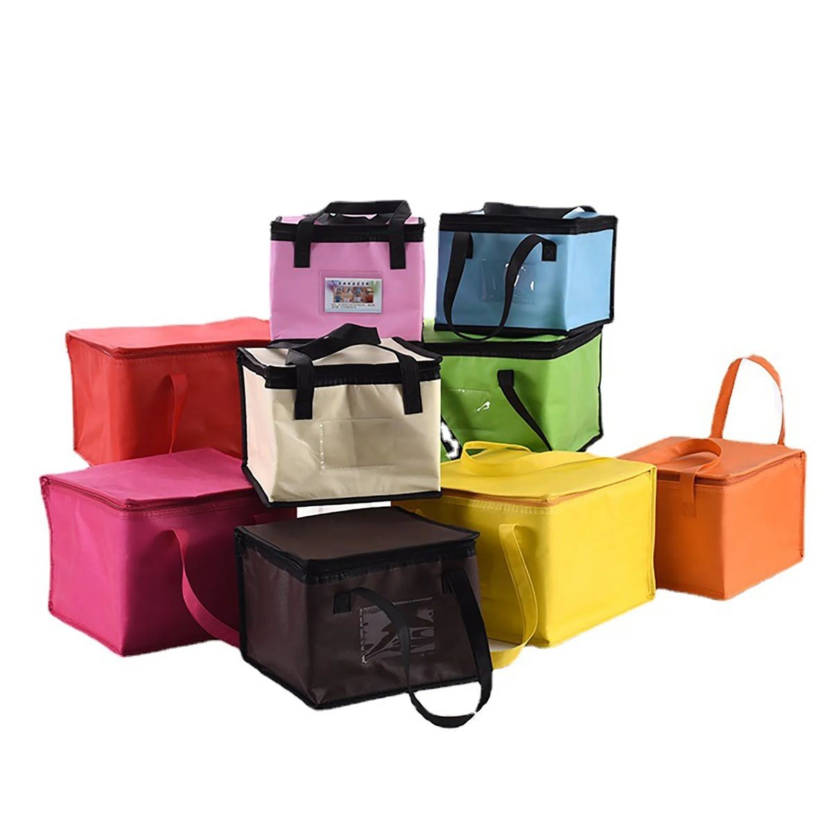 Customizable Insulated Lunch Bag 11" x 11" x 7.1" for Eco-Friendly Use 5