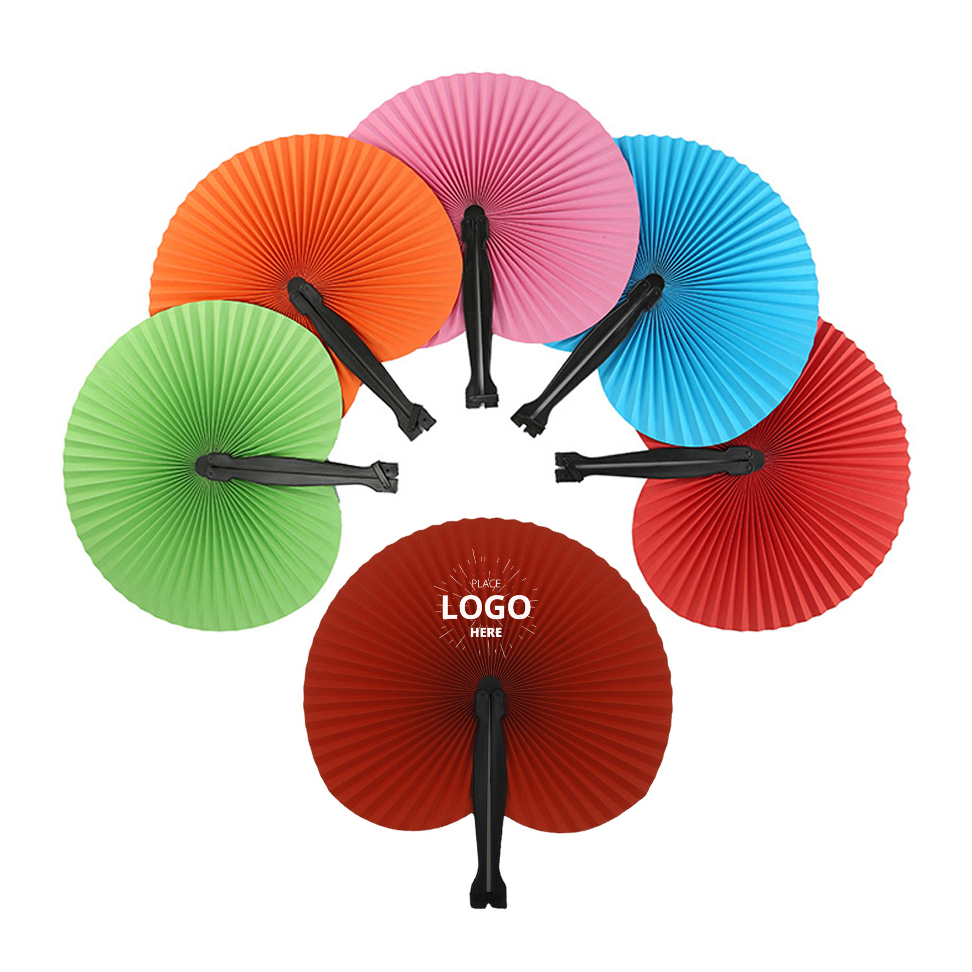 Round Shape Folding Fan 1