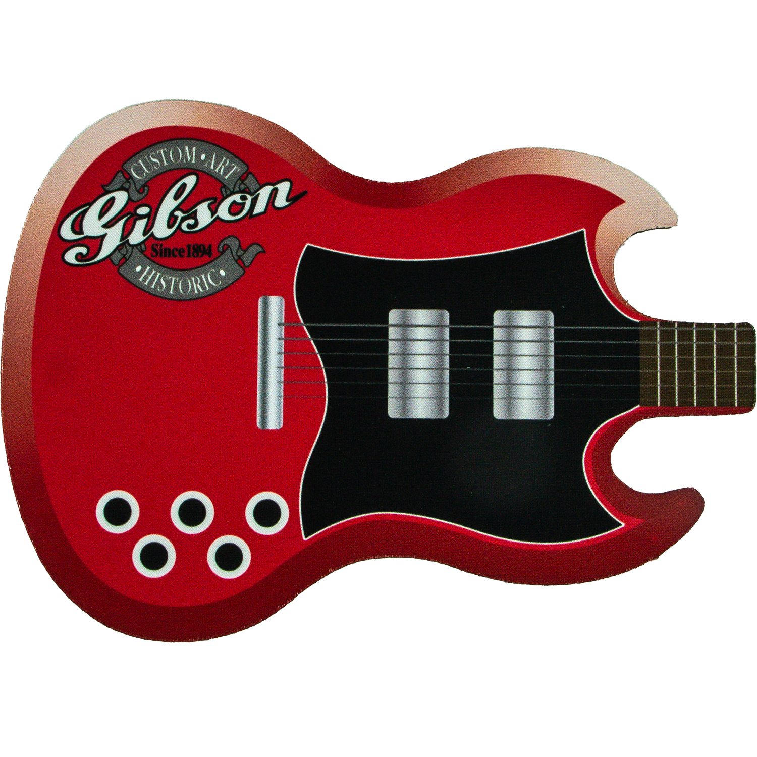 Guitar Shape Soft Mouse Pad 8.71"x 6.17"x 0.125" 3