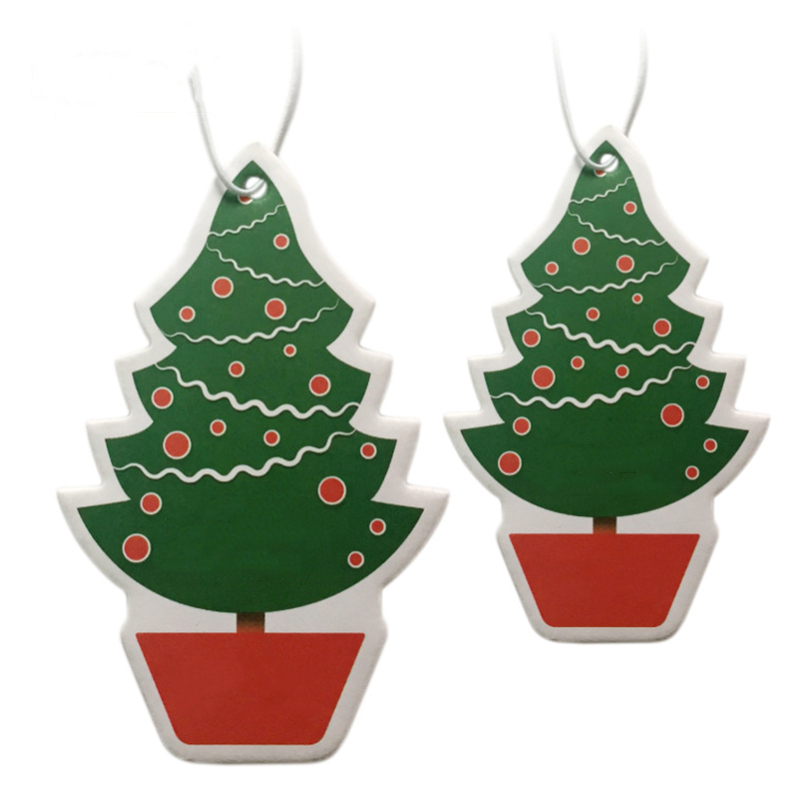 Christmas Tree Full Color Paper Air Freshener up to 10 sq inches 5