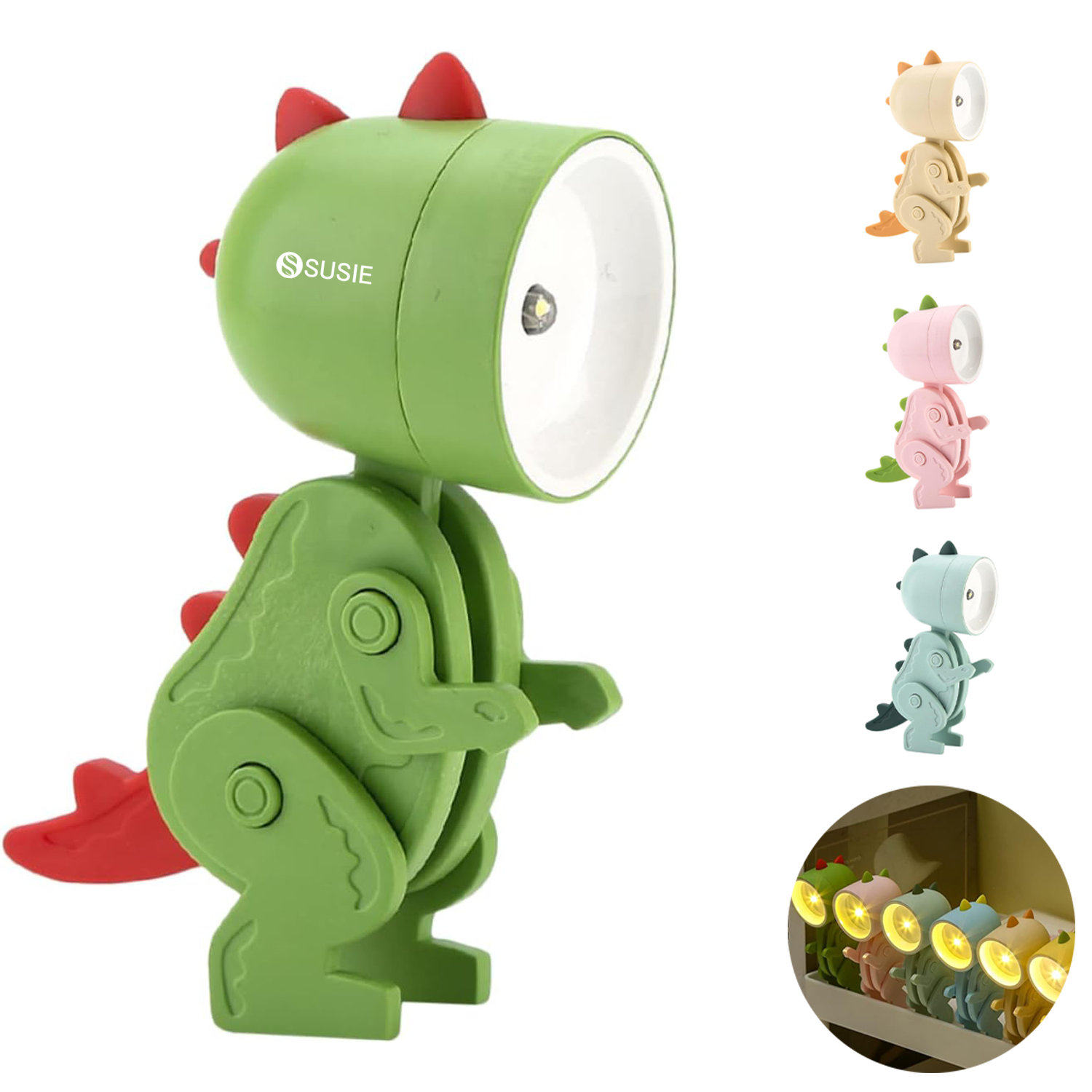 Mini Cool Dinosaur Book Lamps Nightlight
