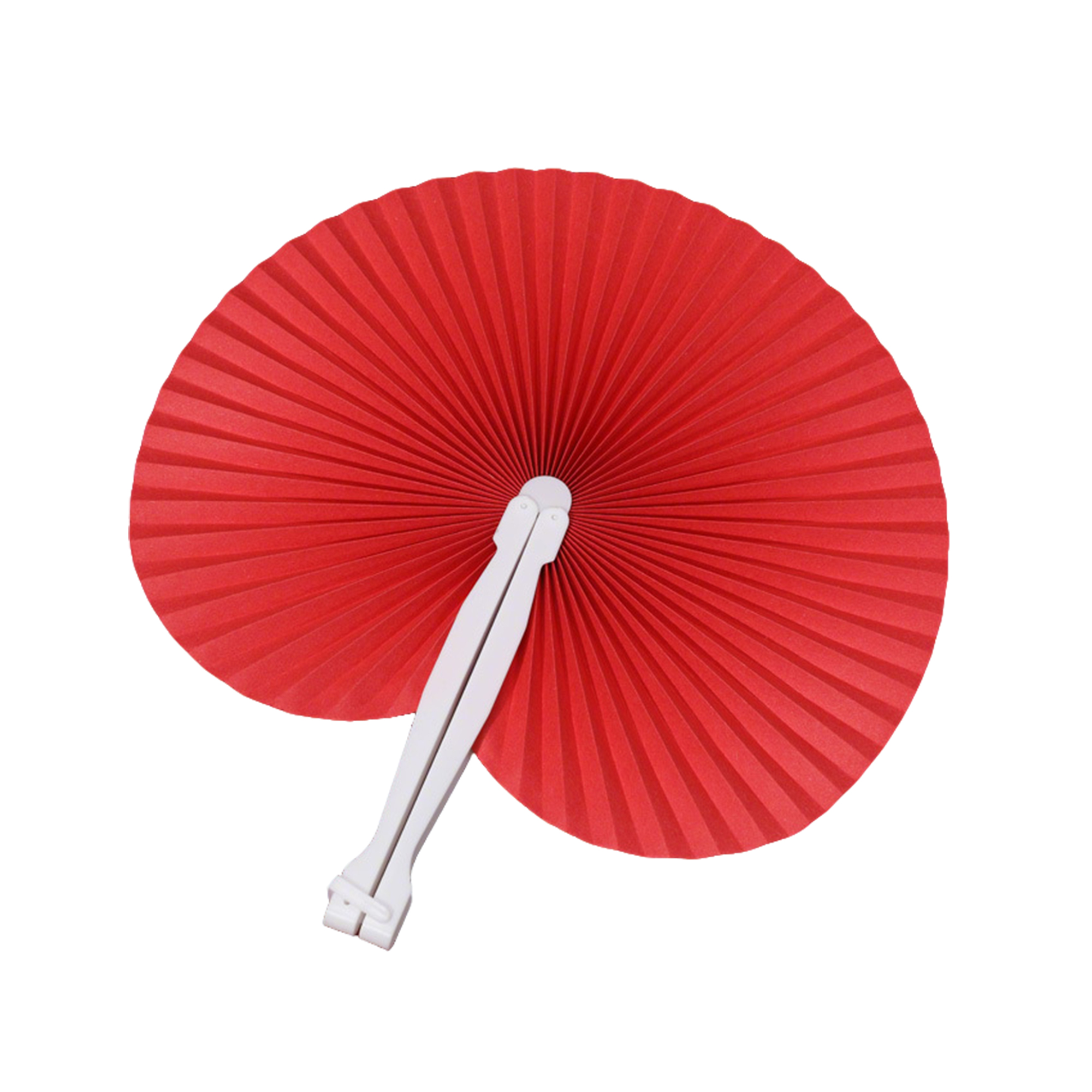 Colorful Plastic Folding Hand Fan 5.7" Length x 0.75" Width 4