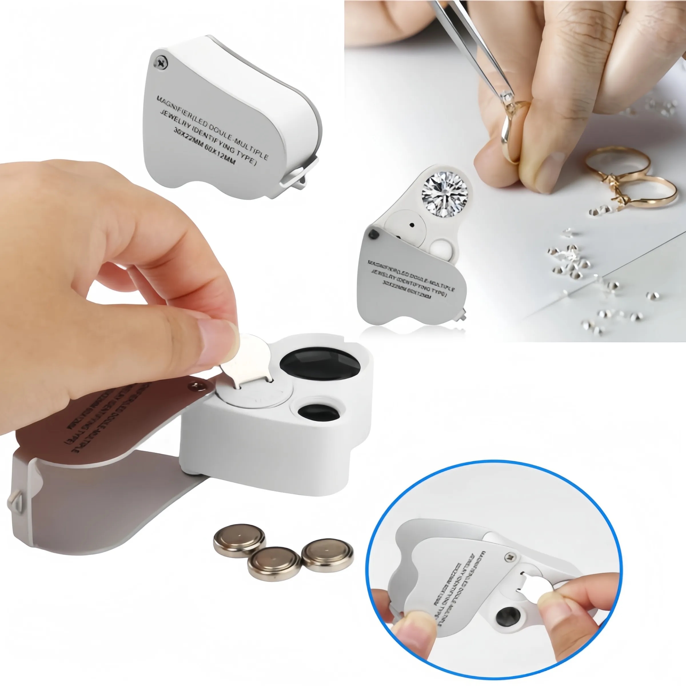 30X 60X Illuminated Magnifier 5