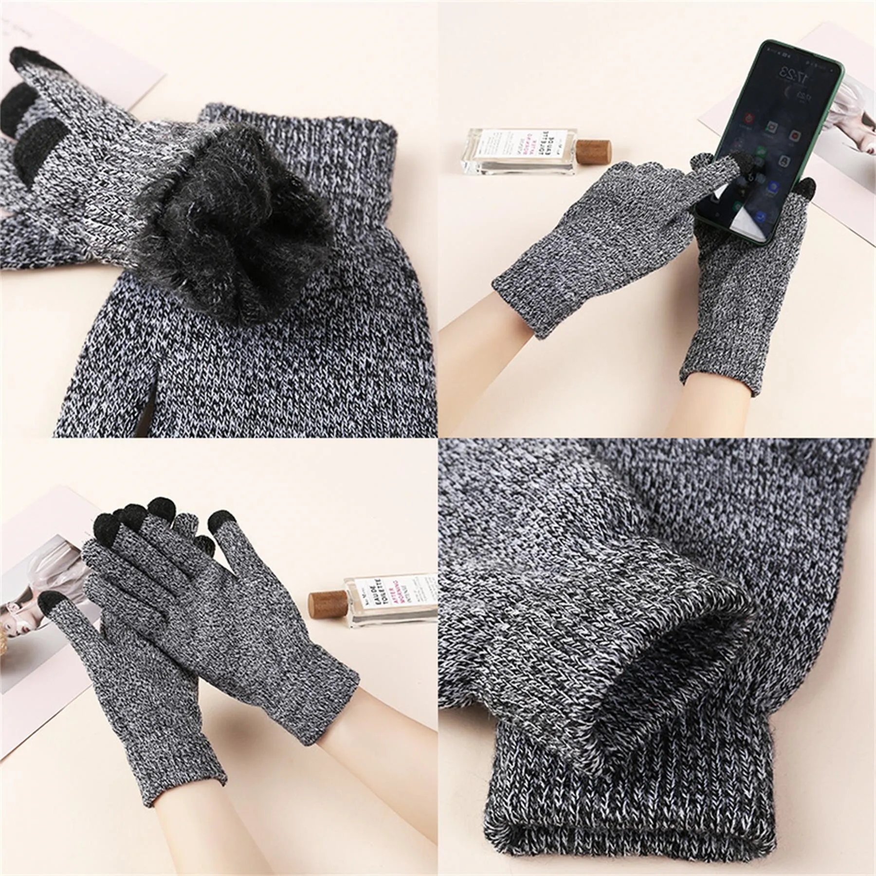 Unisex Thickened Touchscreen Gloves 7