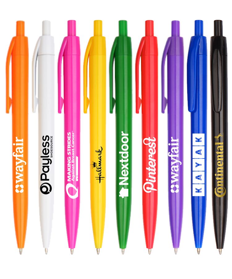 Lincoln Solid Colored Barrels Click Pen 1