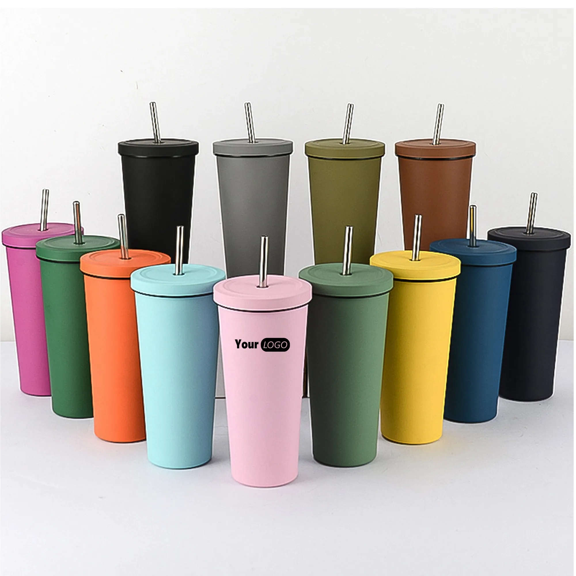 25 oz Stainless Steel Straw Cup 1