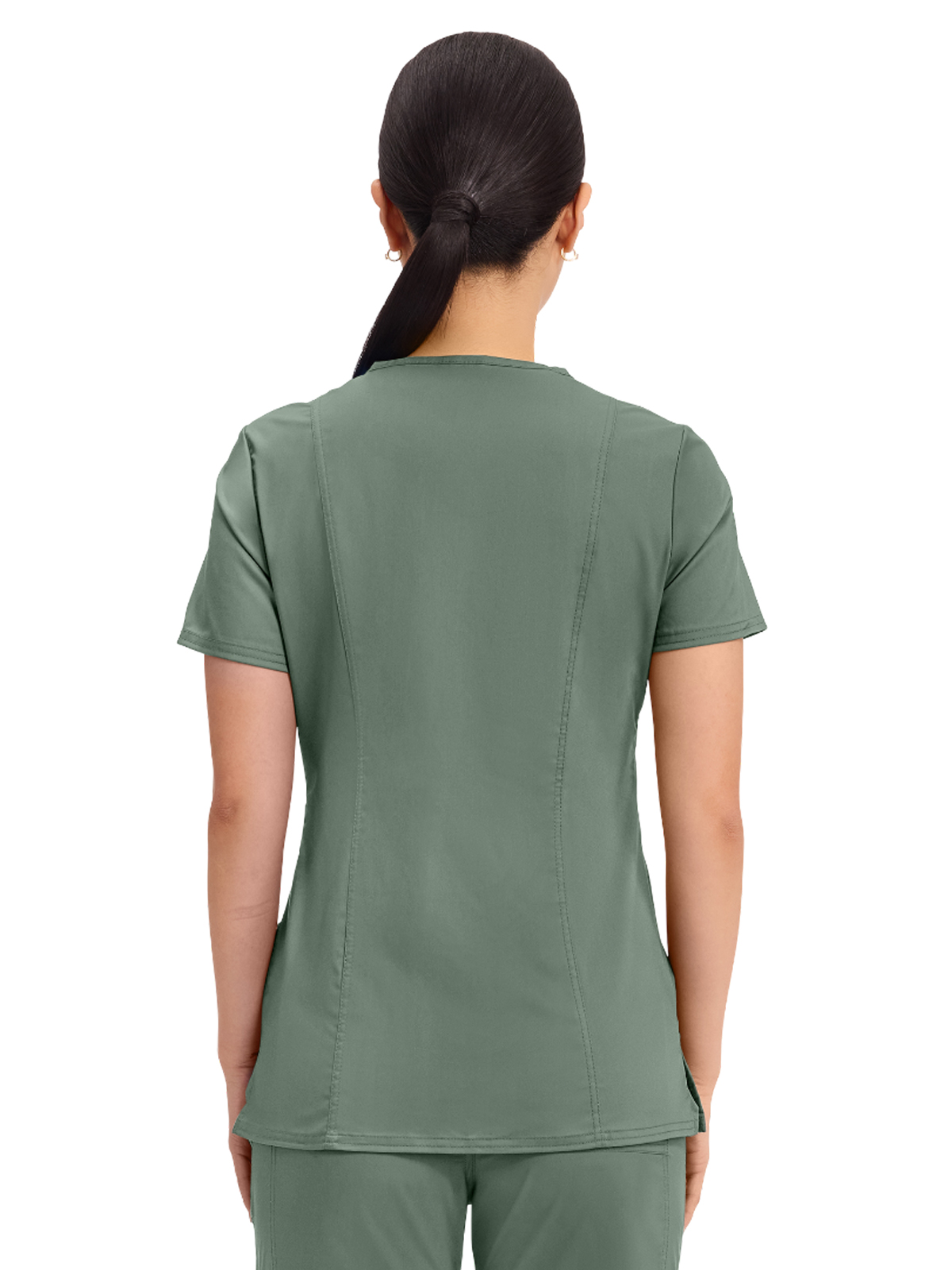 Cherokee - Workwear Revolution - Women's 2-Pocket Mock Wrap Top 42