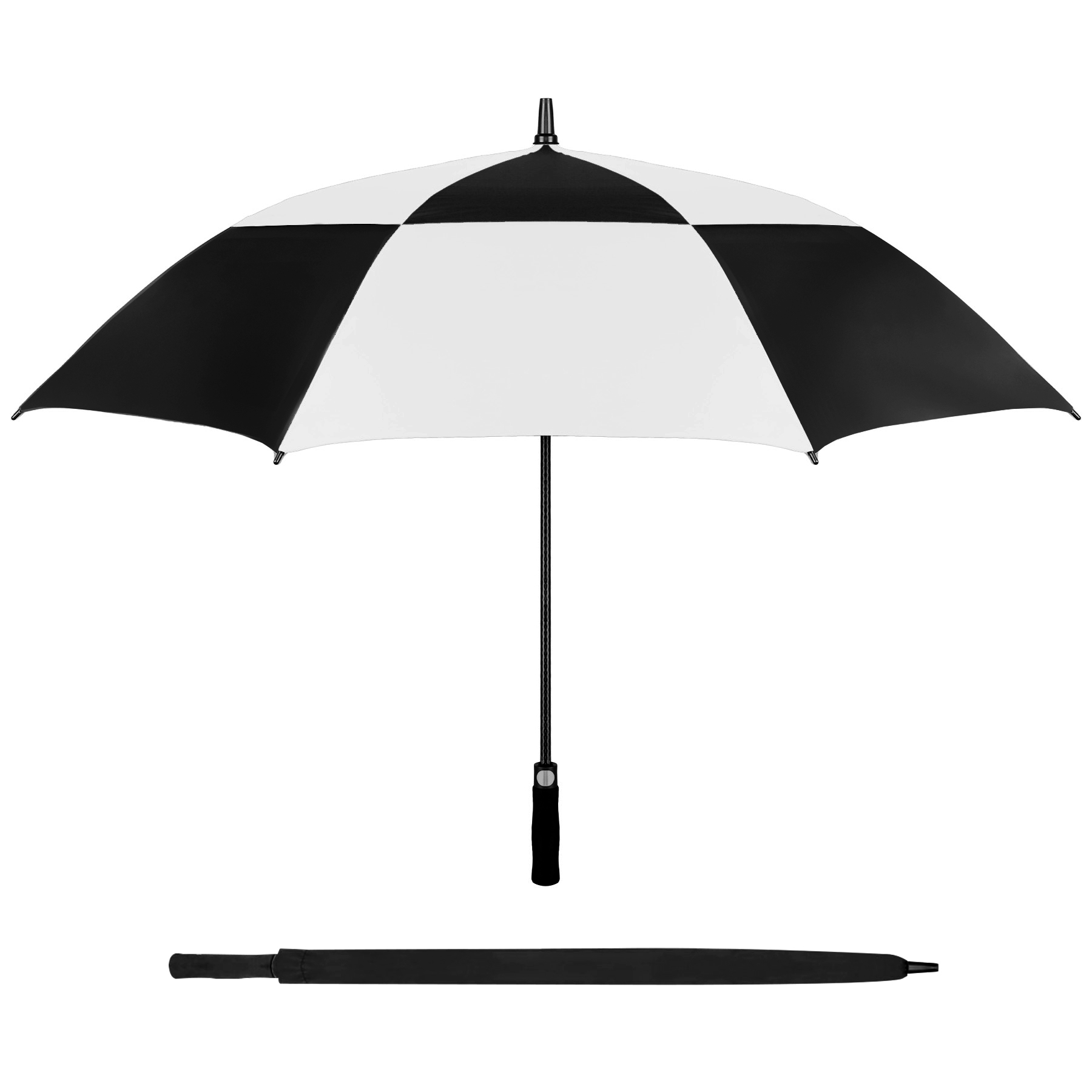 60'' Vented Auto-Open Golf Umbrella (Full Color) 6