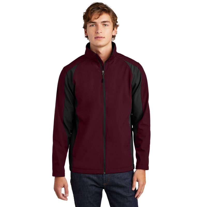 Sport-Tek Colorblock Soft Shell Jacket. 7