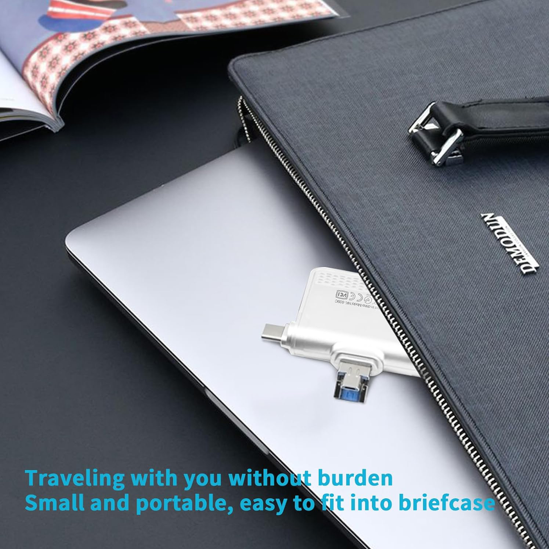 4-in-1 Multi-Function Card Reader for iOS and Android 4