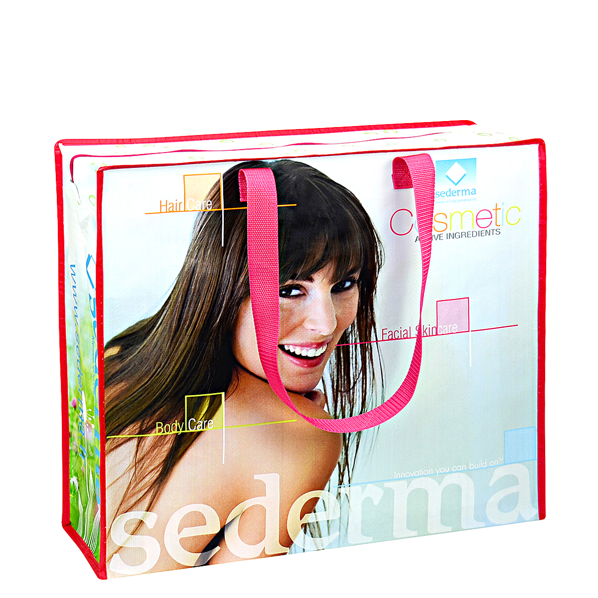 Custom Full-color Laminated Non-Woven Zipper Tote Bag 20"x17"x6" 1