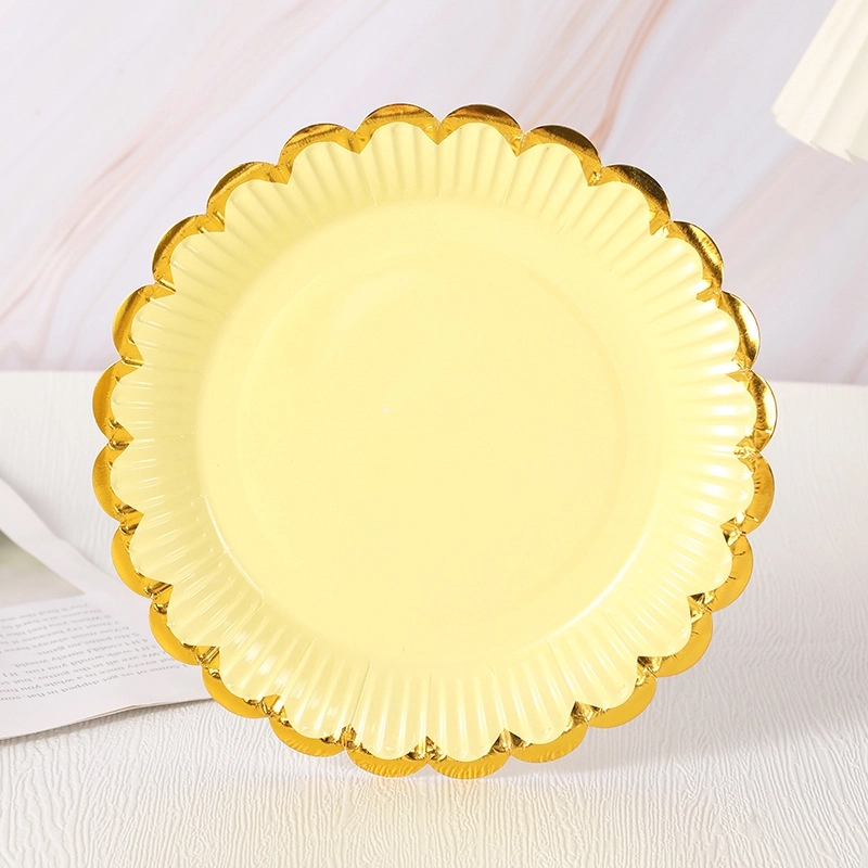 Custom 7" Disposable Party Picnic Salad Dessert Paper Plate 9