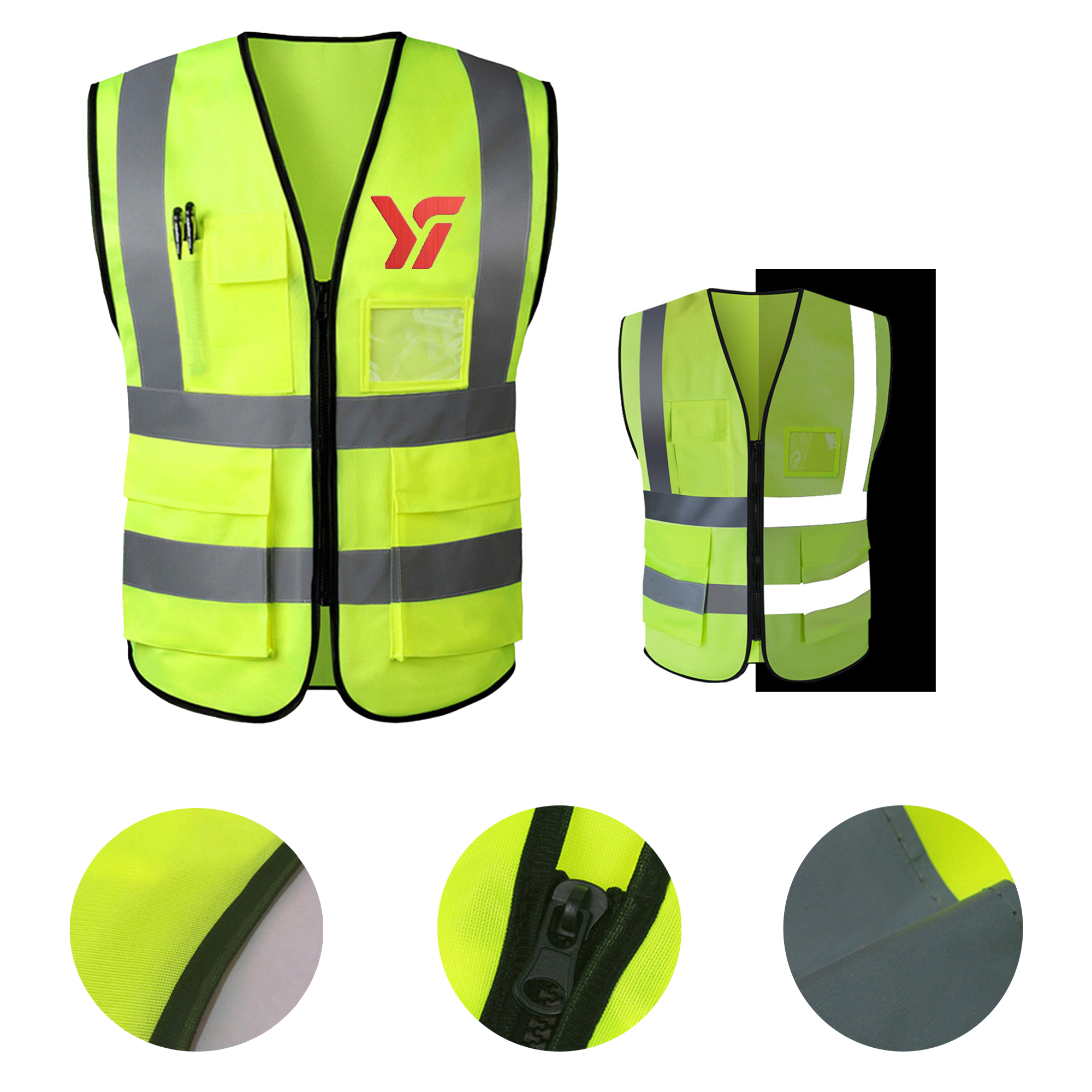Polyester Safety Reflective Vest MOQ 50 3
