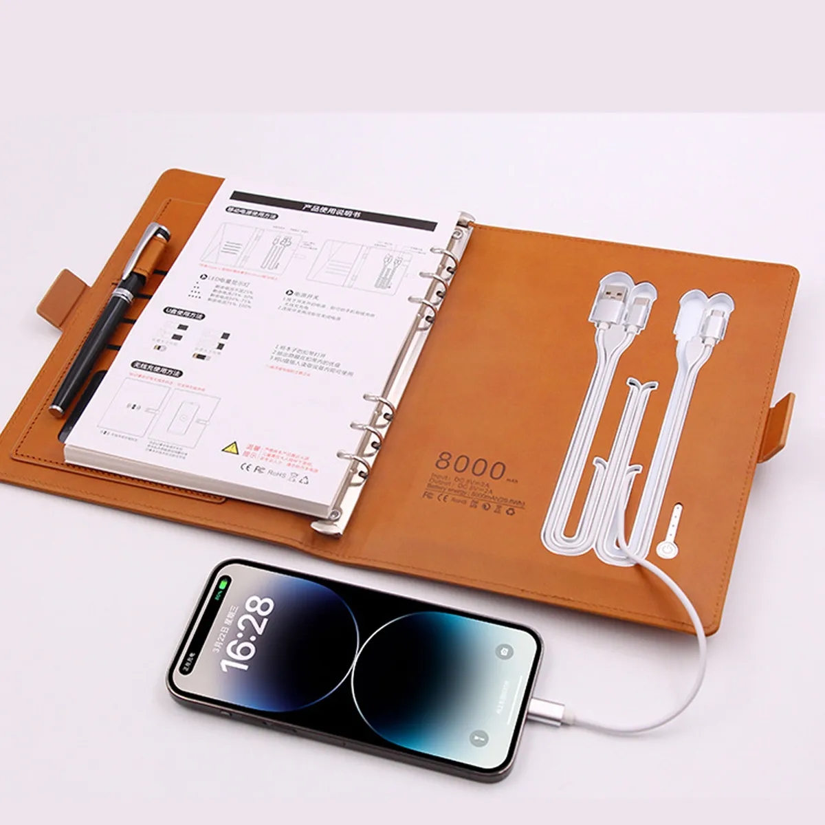 Executive Binder With Notebook And Pen Holder 3