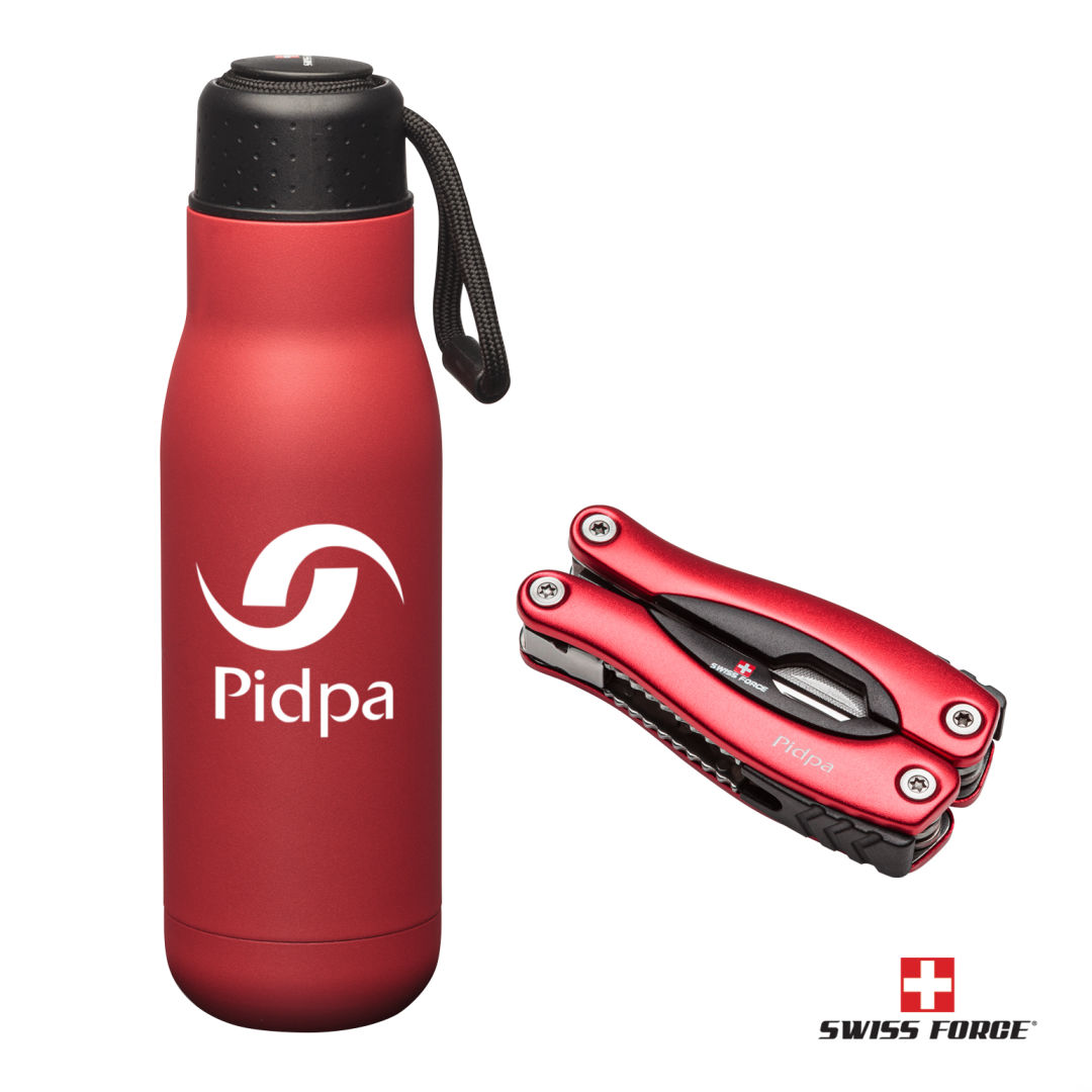 Swiss Force® Bonam Bottle & Multi-Tool Gift Set 8
