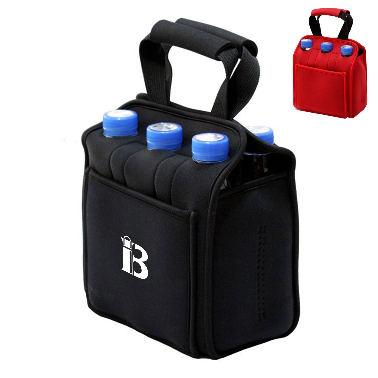 Six Pack Neoprene Beverage Tote Bag 2