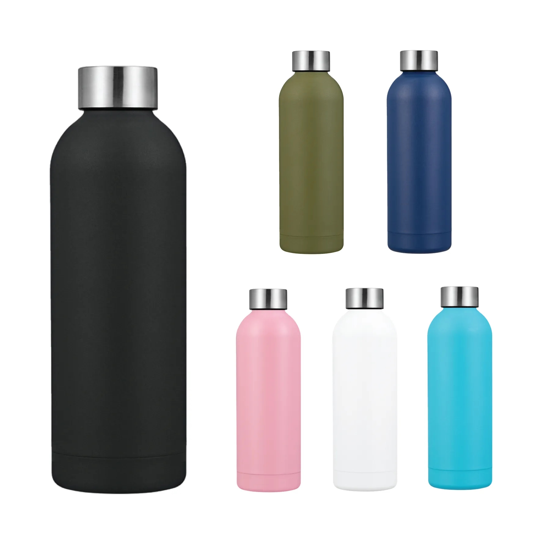 17oz Minimal Stainless Steel Bottle, custom water bottle with logo imprint 5