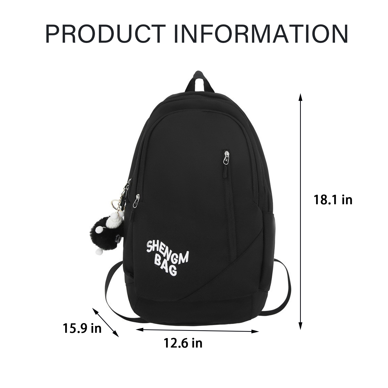 Nylon Retro Large Capacity Backpack 1