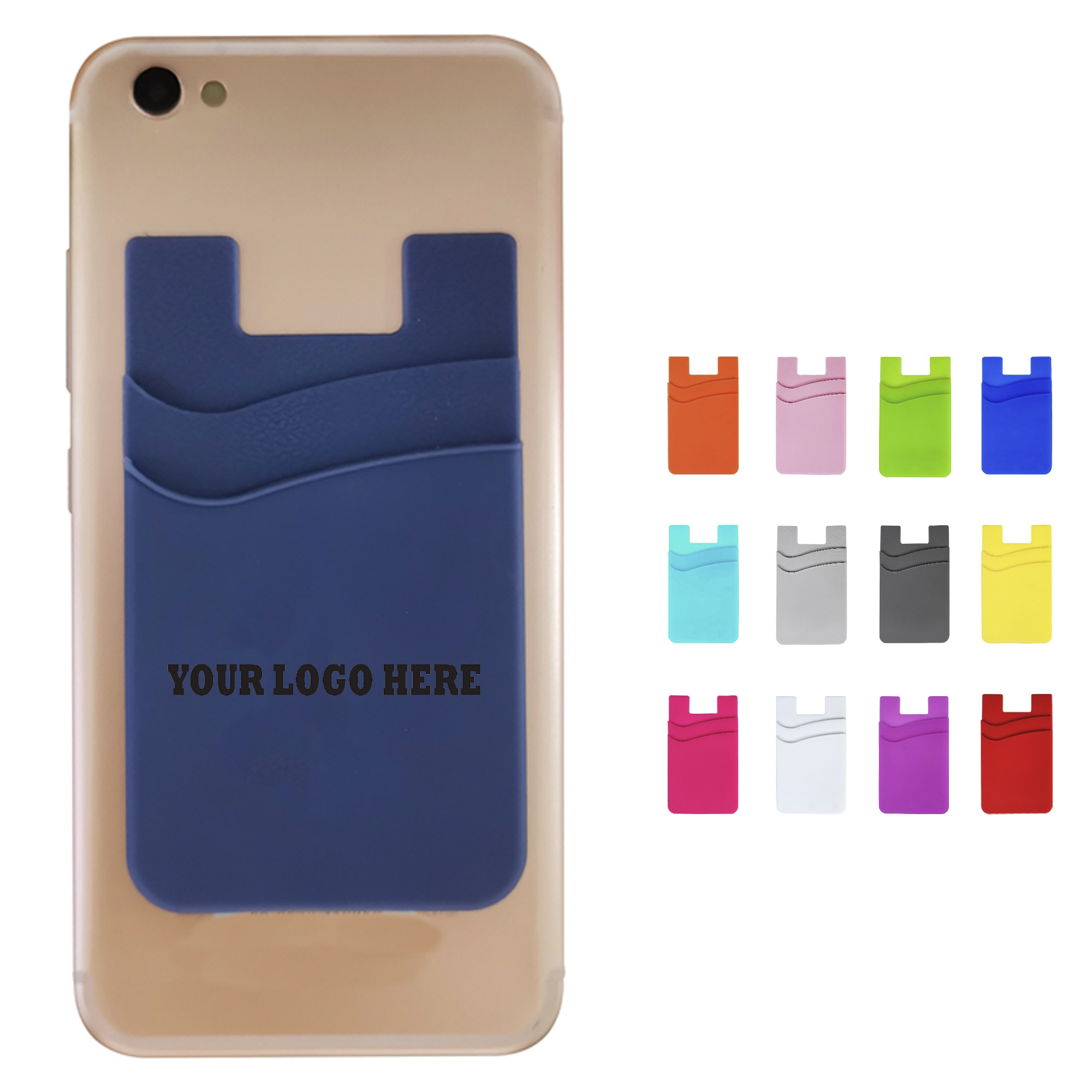 Dual-Pocket Silicone Mobile Wallet 2