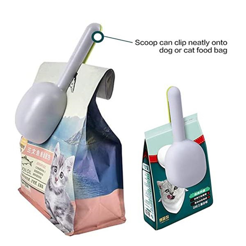 7 7/8 " Pet Food Spoon With Clip 3