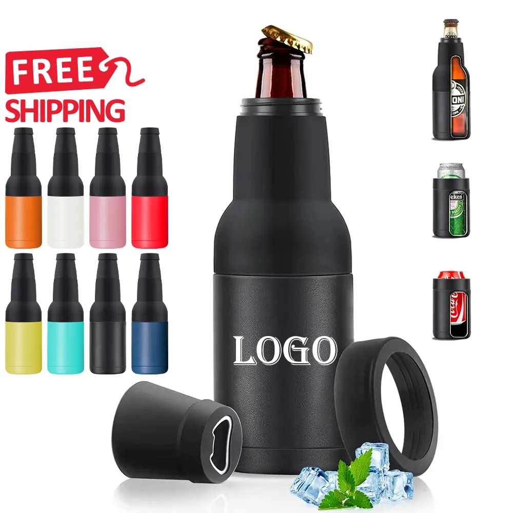12 oz 14 oz Vacuum Insulated Beer Can and Bottle Cooler with Bottle Opener 6