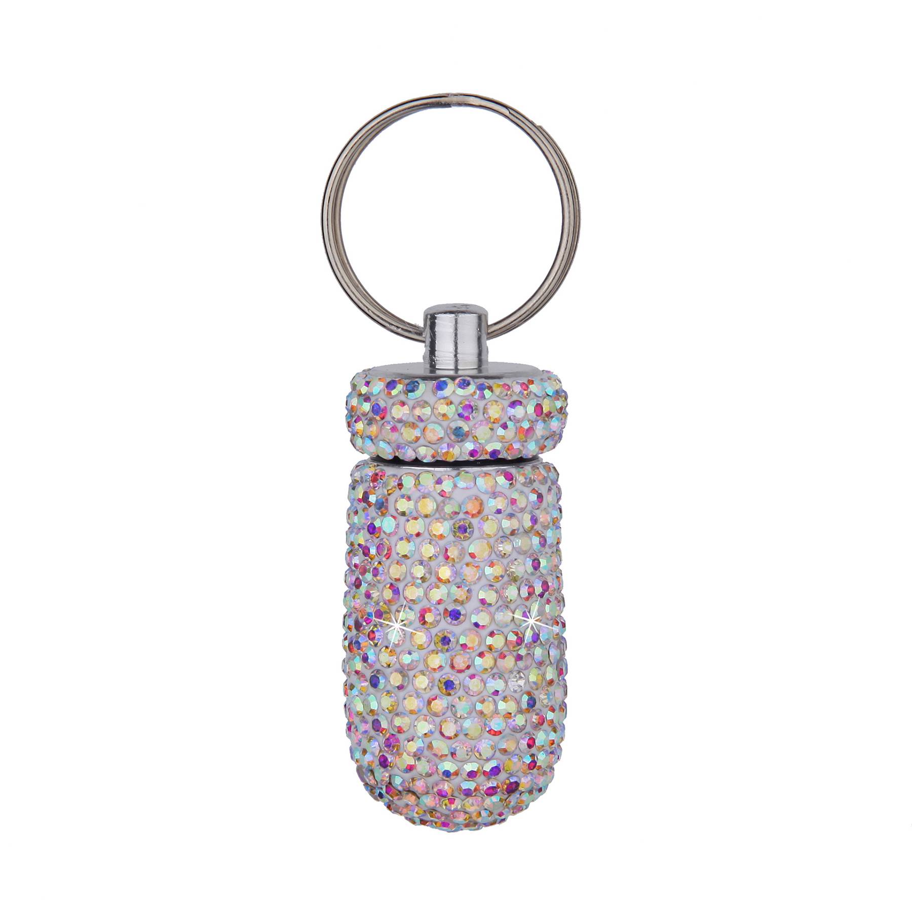 Alloy pill box with diamond set 4