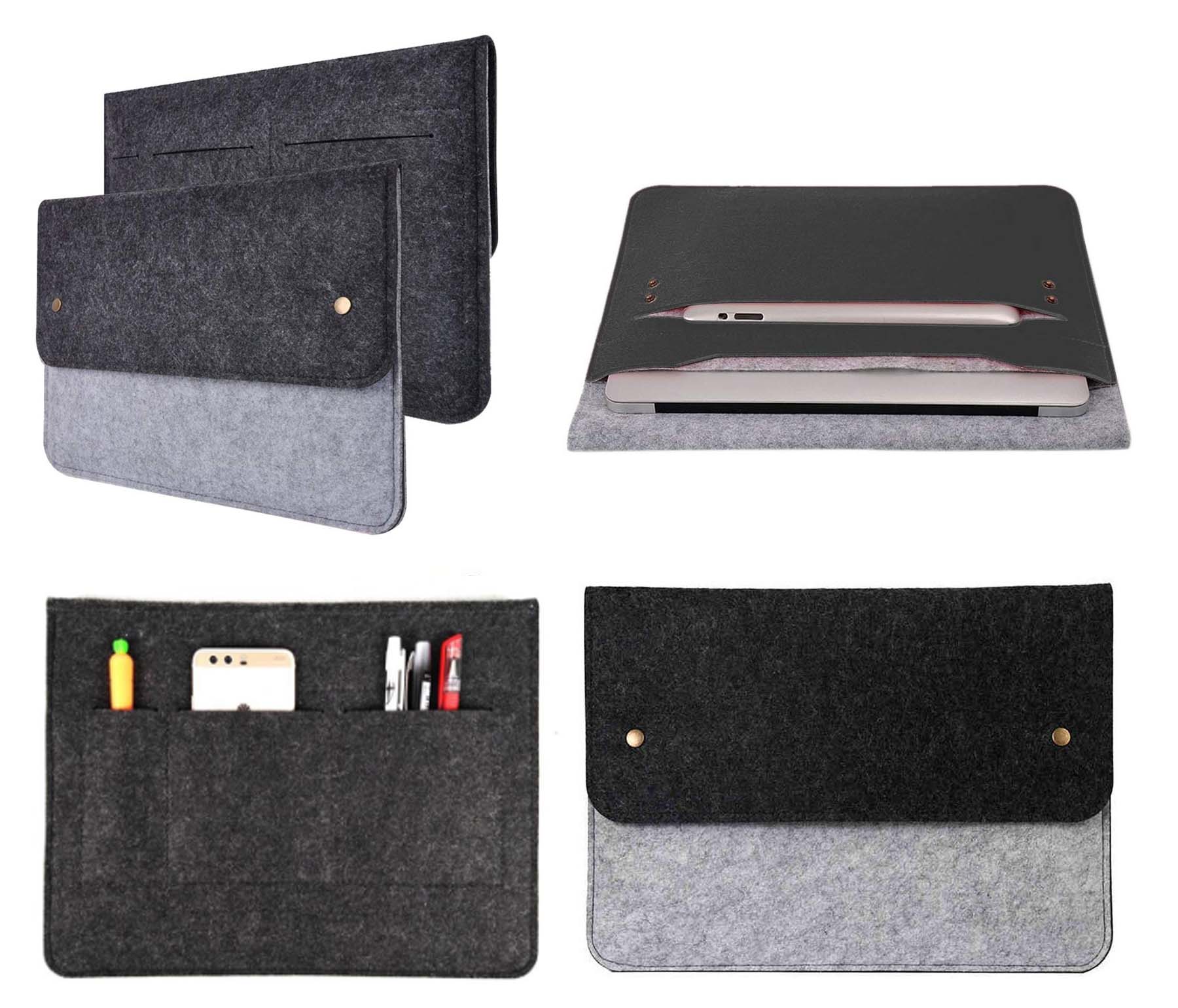 iBank ® 13" Felt Sleeve Case with pocket for Laptop Tablet. Free Shipping 1