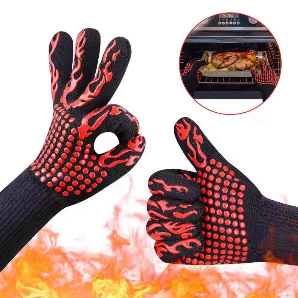 Heat Resistant BBQ Oven Gloves 3