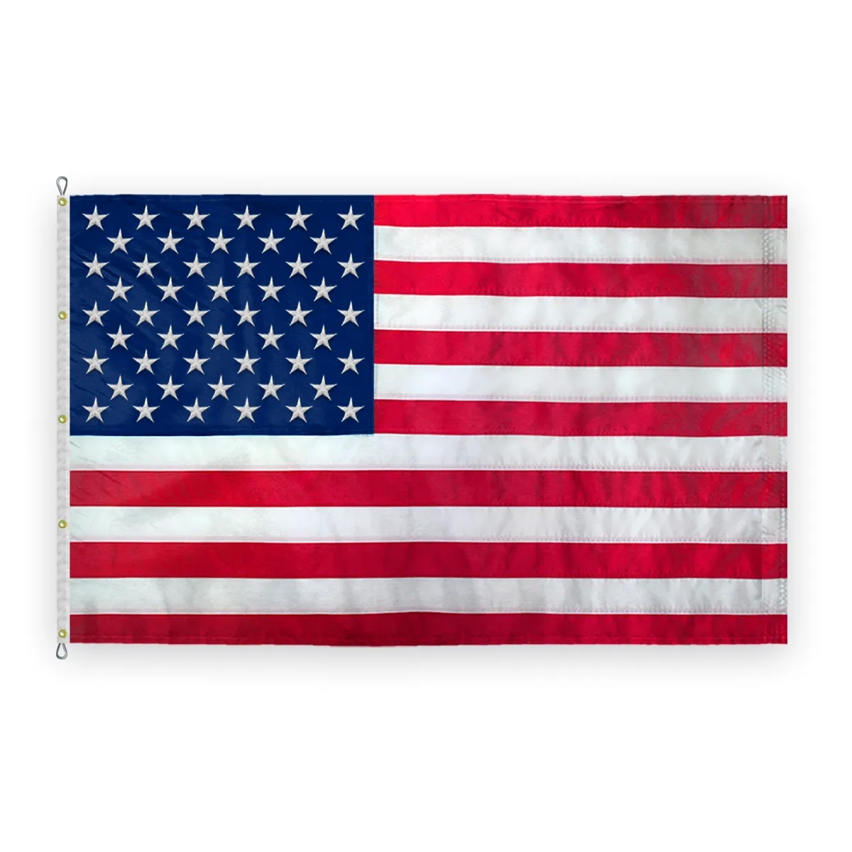 USA Embroidered Flag 8' x 12' to 40' x 76' 4