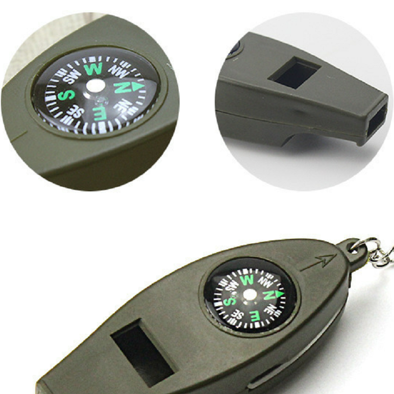 Compass and Thermometer Keychain 2