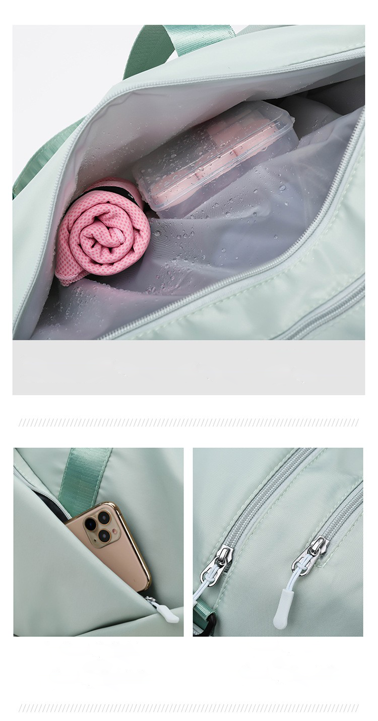 Gym Duffel Travel Bag with Wet Pocket Shoes for Women 15
