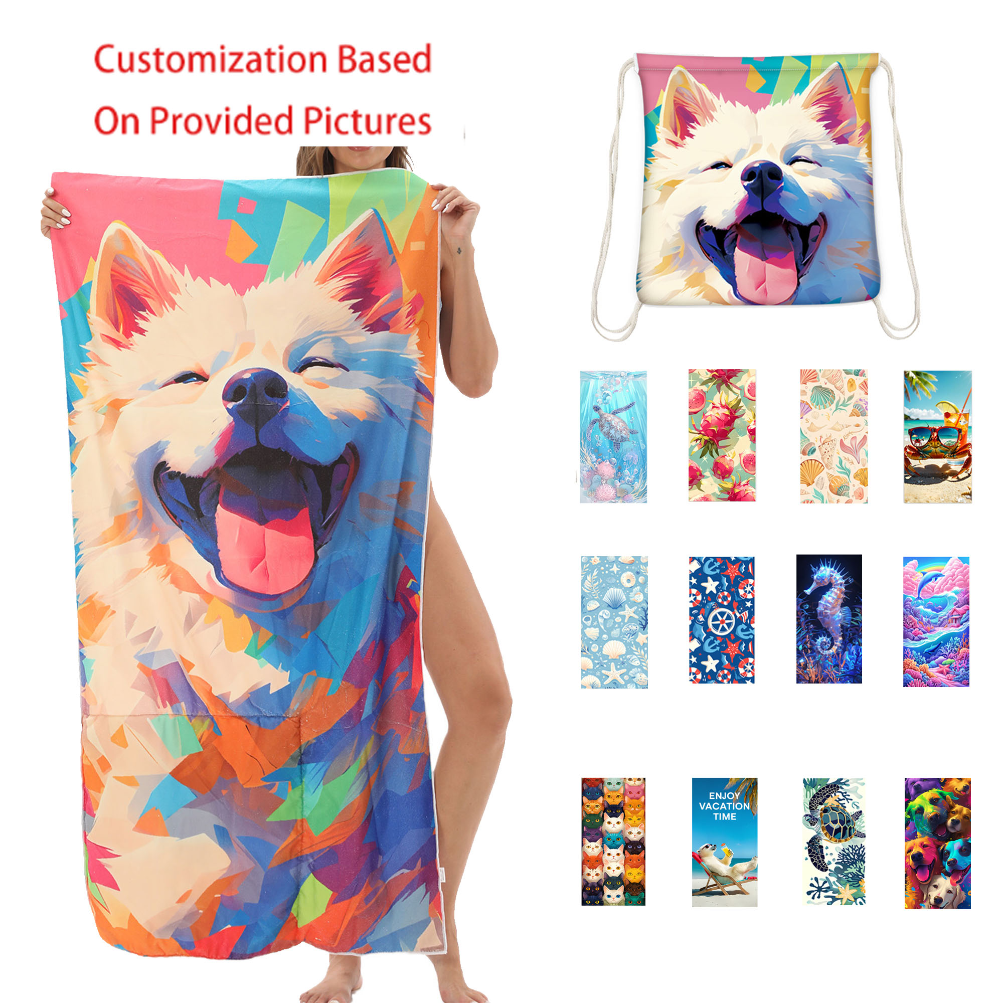 2-In-1 Beach Towel Folds As Bag 2