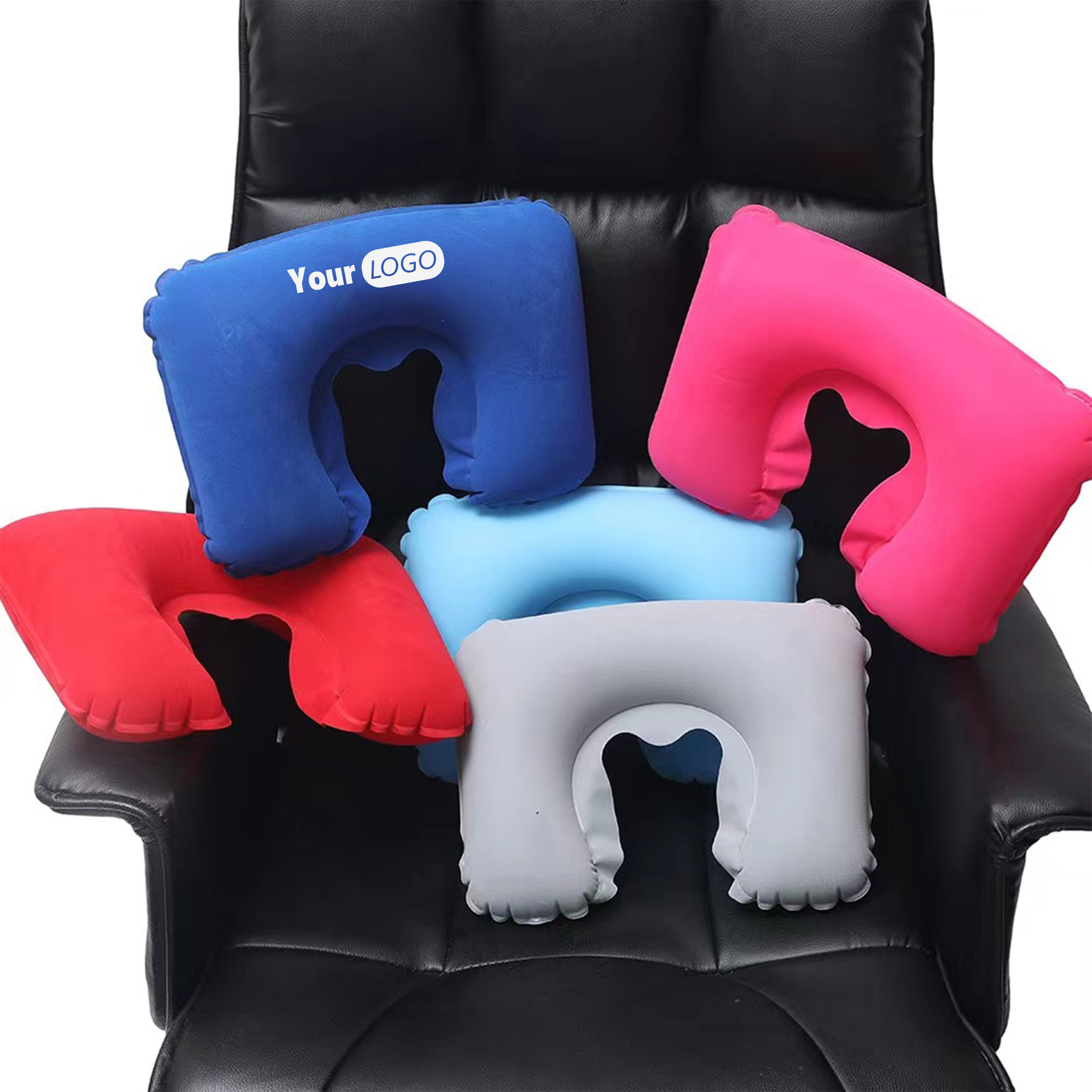 Pvc Ergonomic Inflatable Neck Pillow 2
