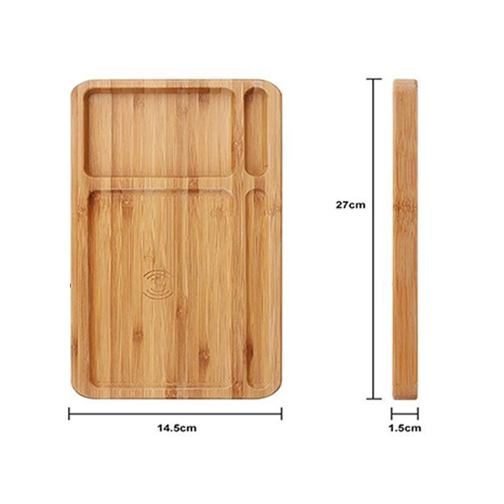 Bamboo Tray Wireless Charger 3