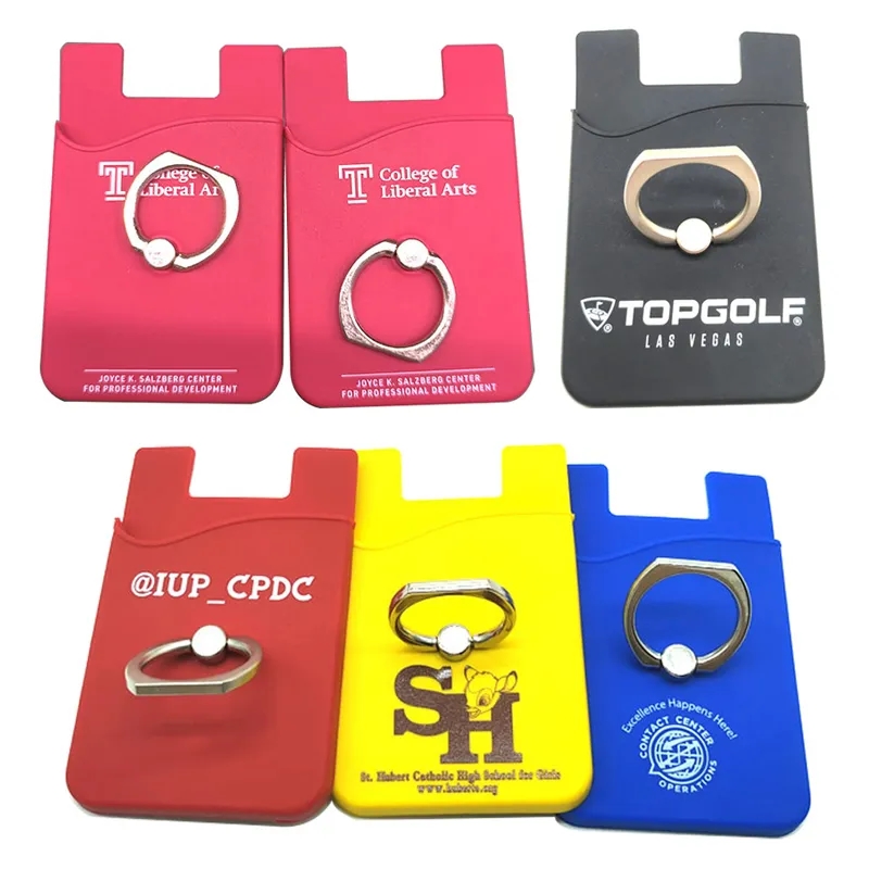 Silicone Phone Wallet With Ring Stand 3