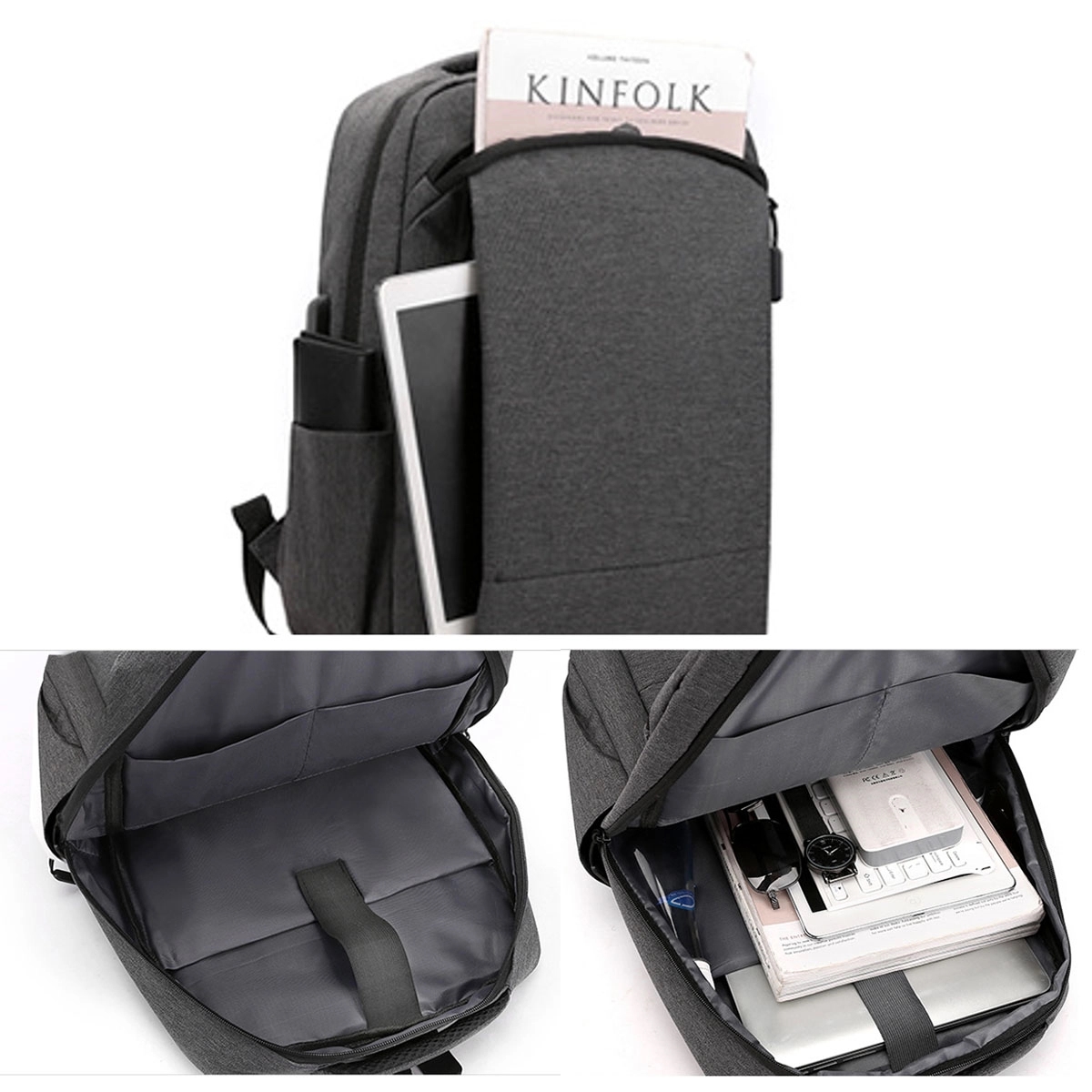 Travel Laptop Backpack With USB Charging Port 3
