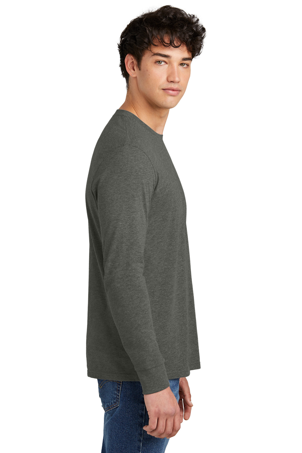 District Perfect Blend CVC Long Sleeve Tee DT109 43