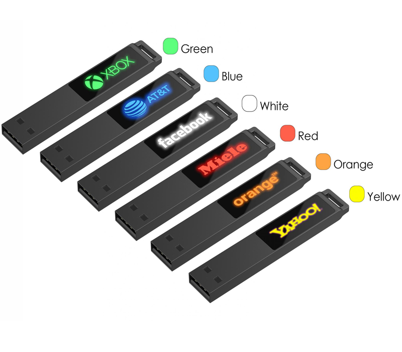 5 LED Light Up Logo USB Flash Drive 2
