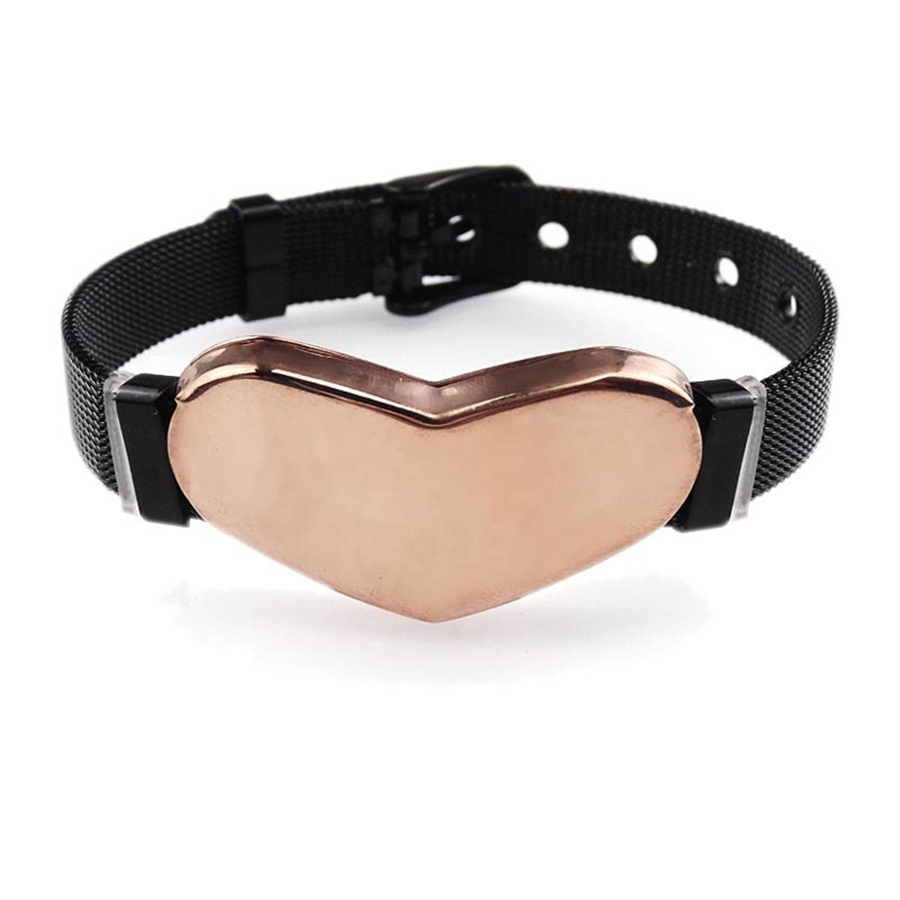 Heart-Shaped Watch Chain Stainless Steel Bracelet 6