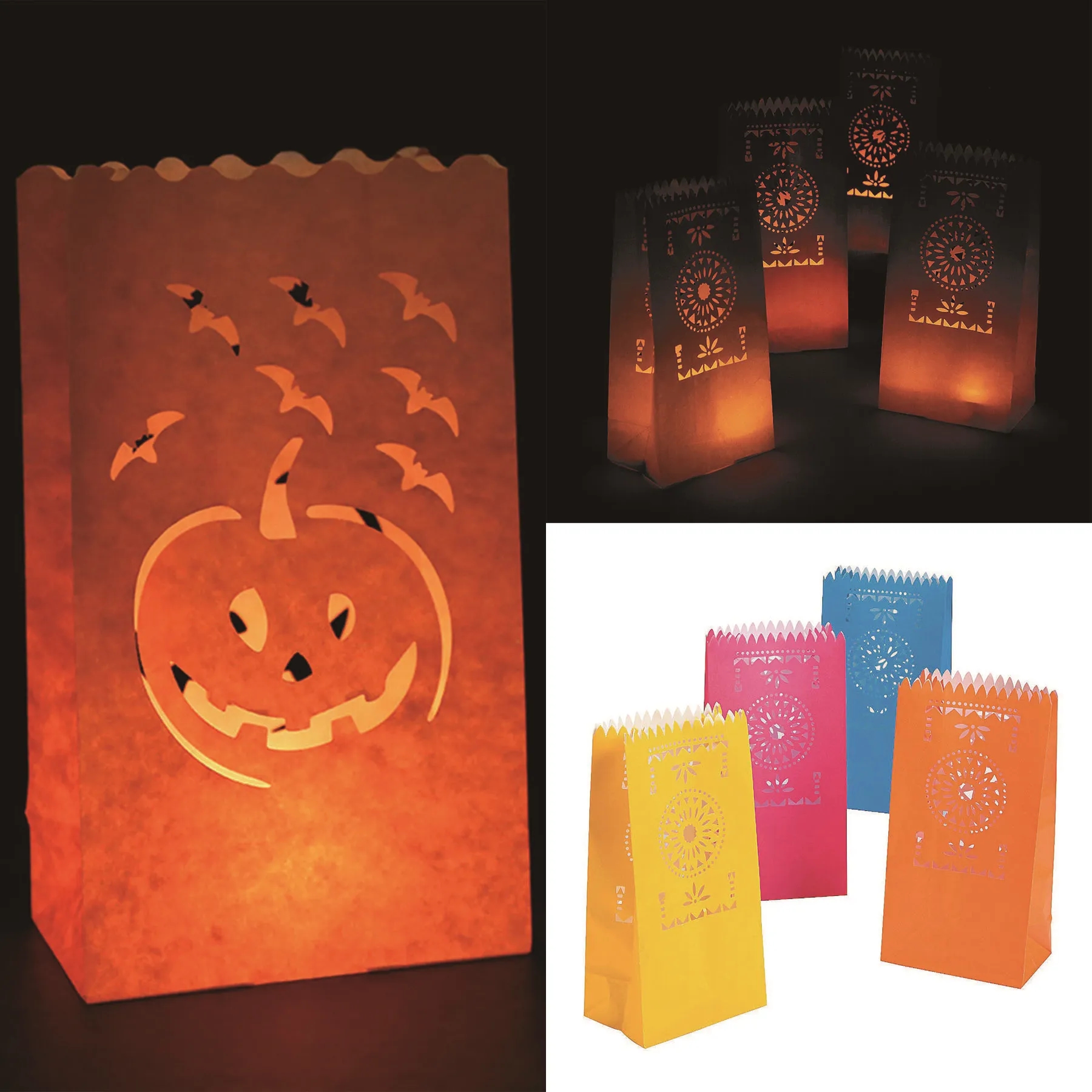 Hollow Paper Luminary Bag 7