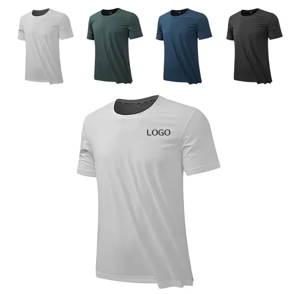 Silk Ice Round Neck T-Shirt - Moisture-Wicking Top 3