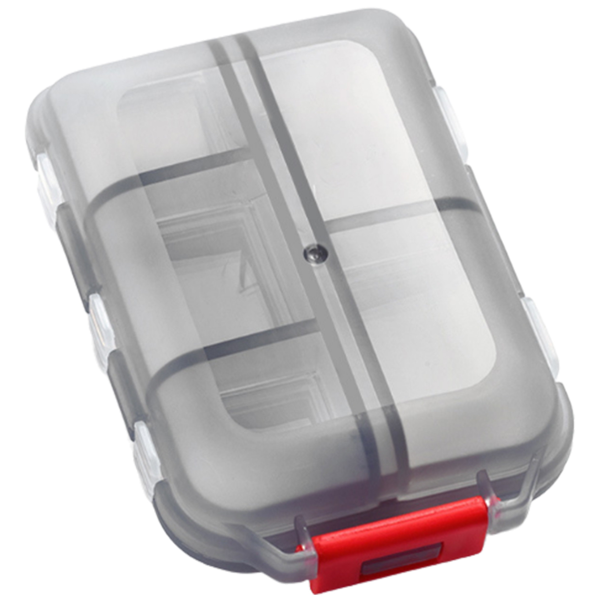 Secure 10 Cell Portable Transparent Medicine Box 4