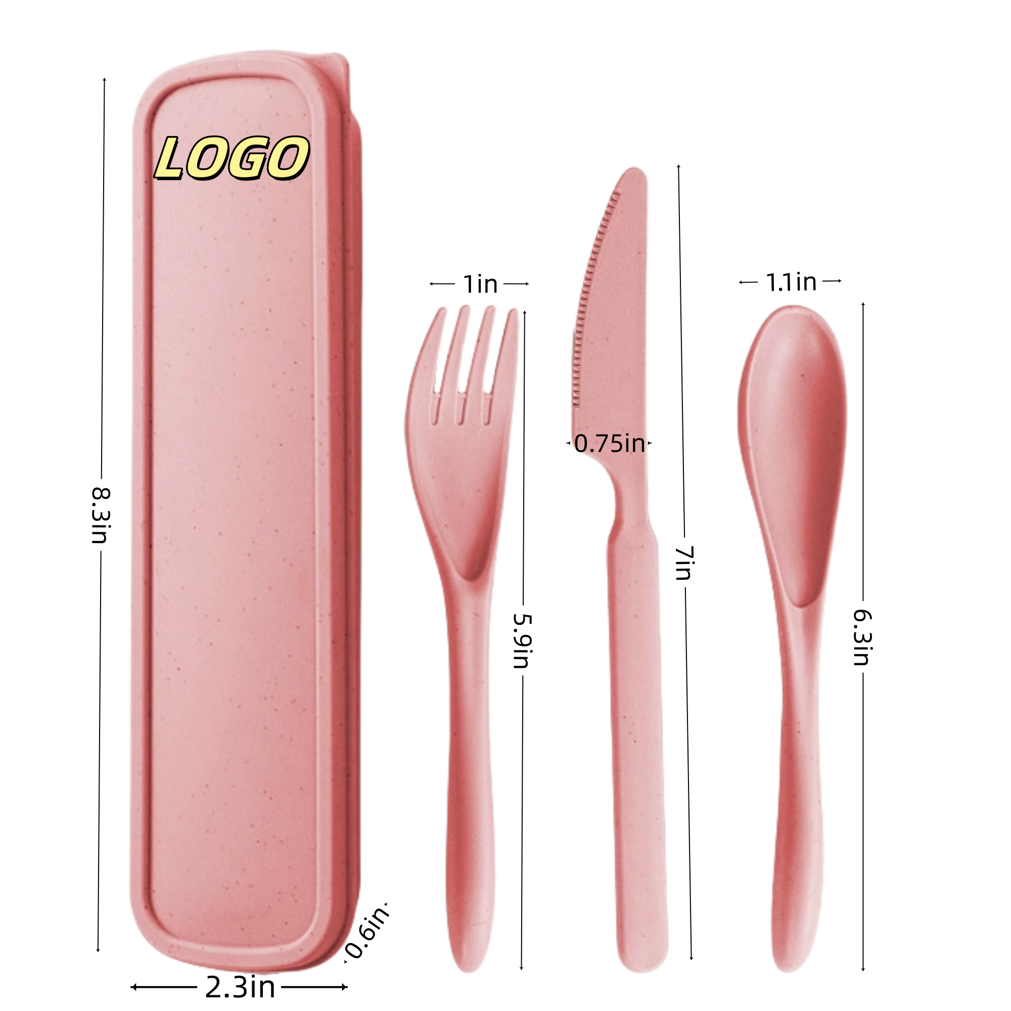 Portable Wheat Straw Tableware 2