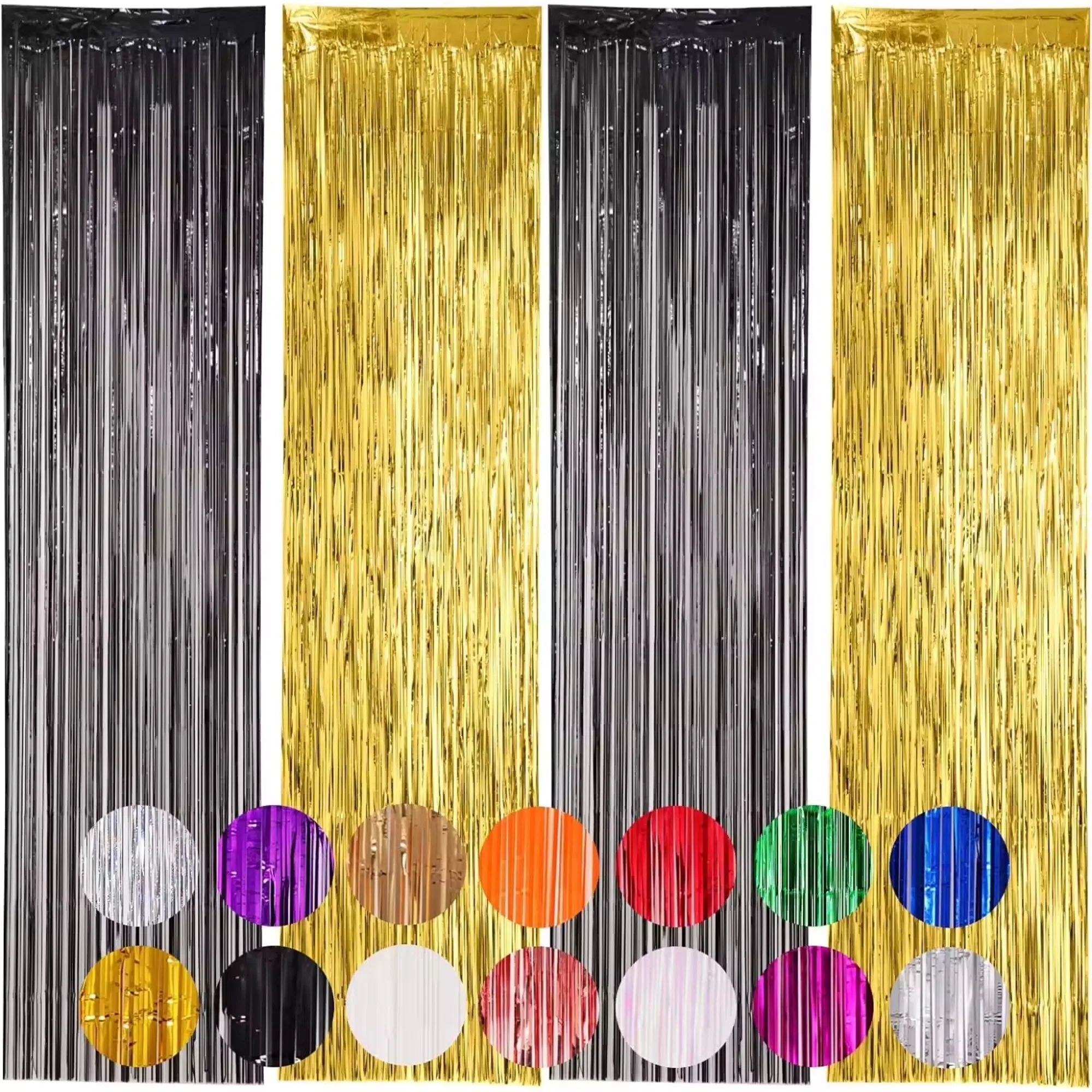 Shiny Foil Fringe Curtains 4