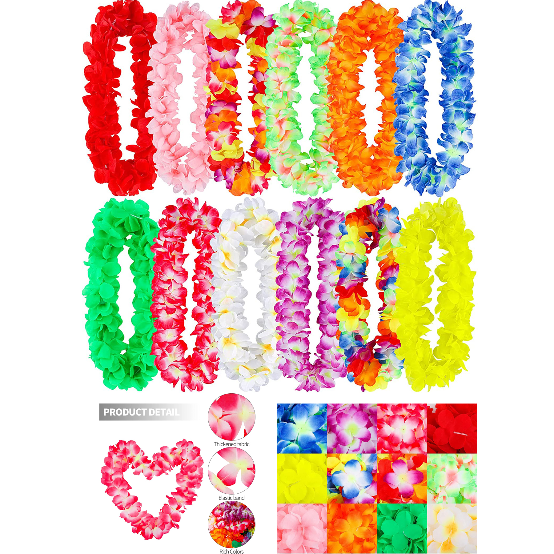 Thickened Hawaiian Leis Necklace Hawaiian Garland 1