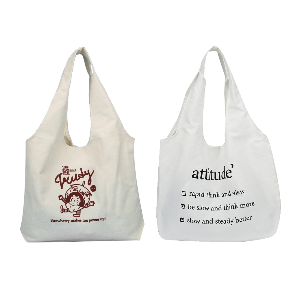 Single-shoulder handbag style canvas bag 3