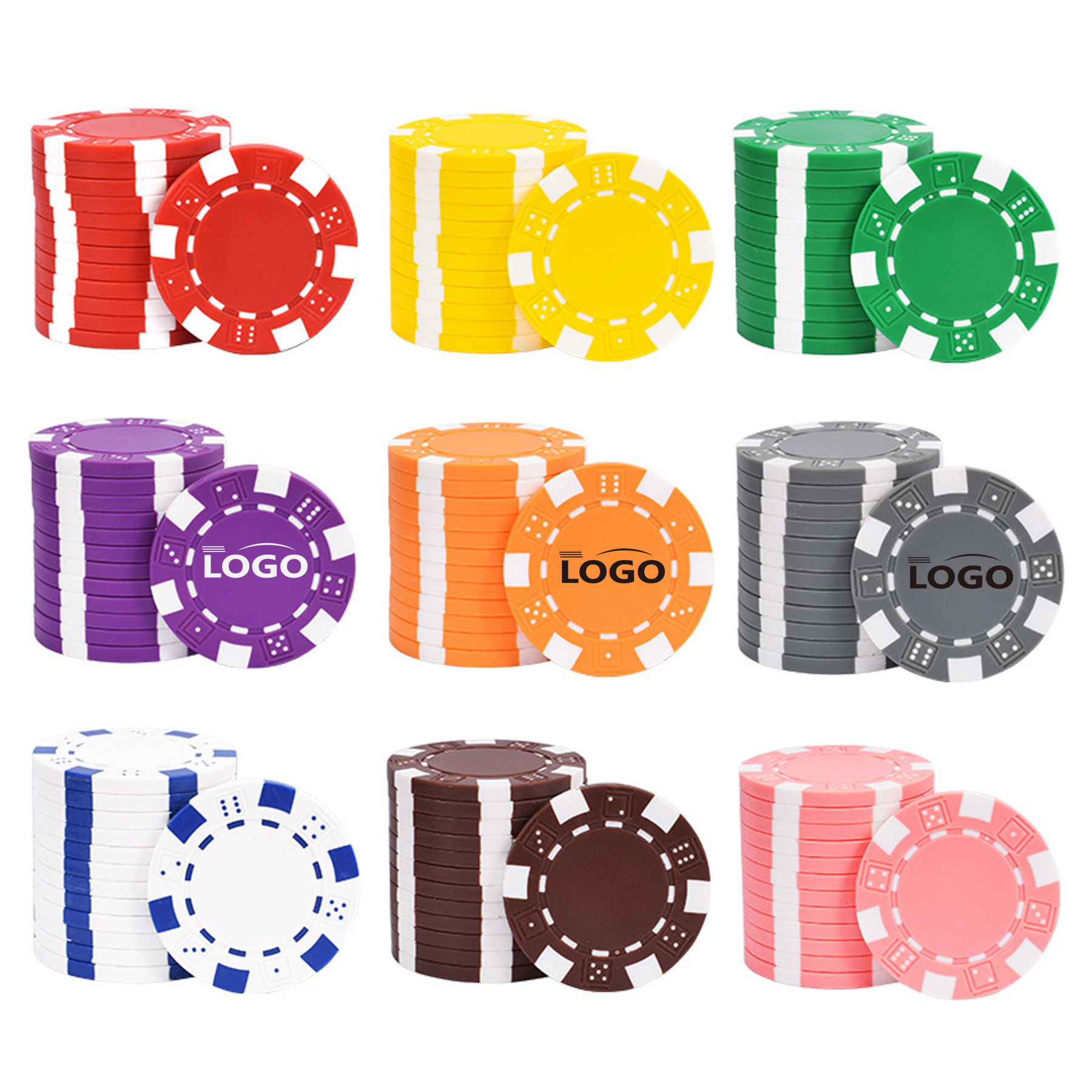 MOQ100 Poker Chip Ball Marker 2