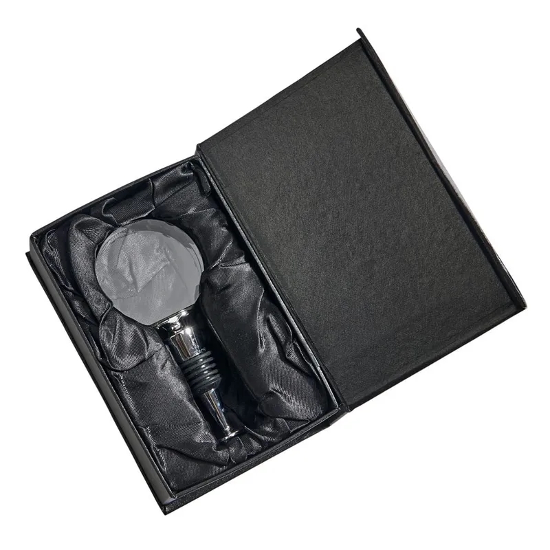 Round Optic Crystal Stopper With Flat Bottom 1