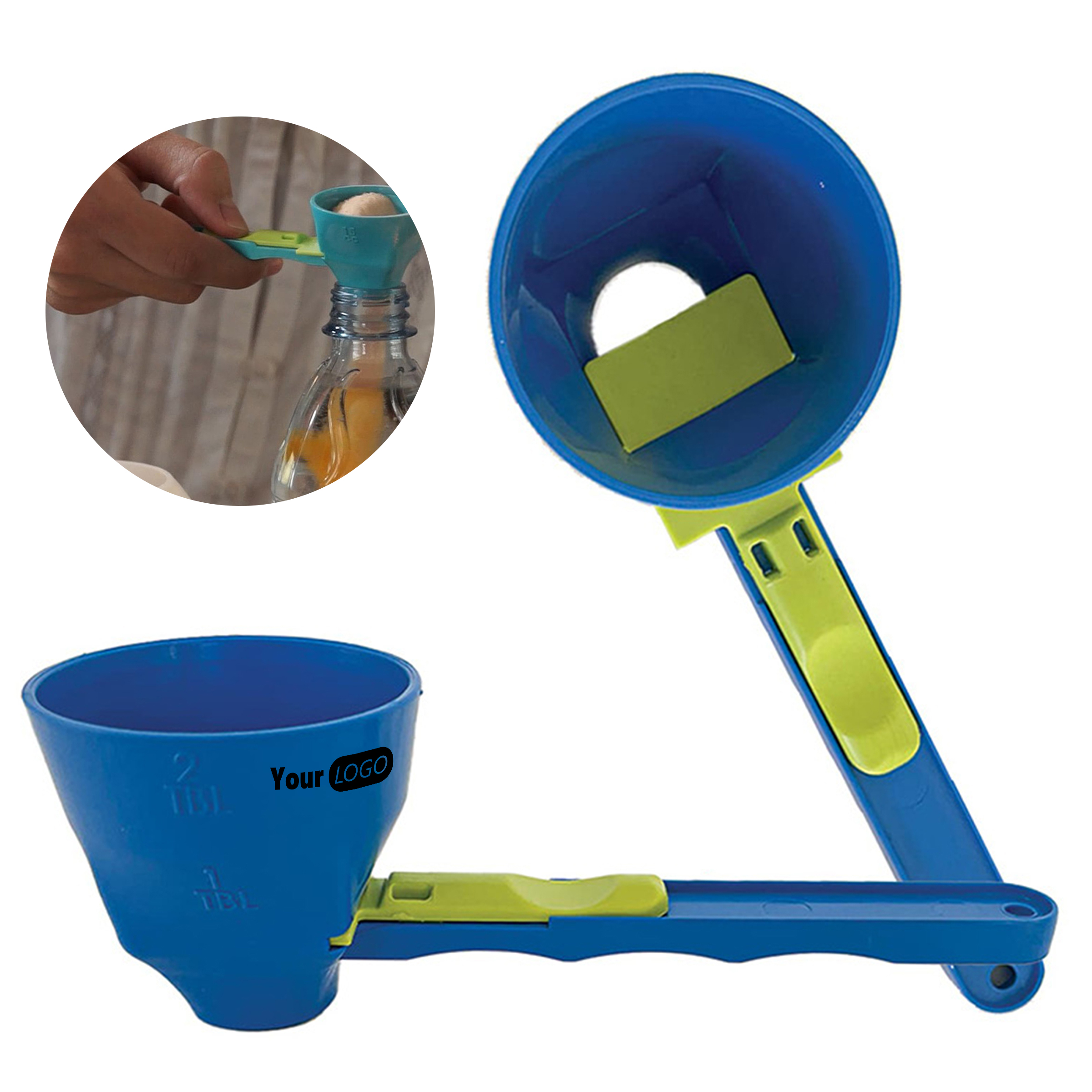 Plastic Mess-Free Transfers With The No-Spill Sliding Scoop & Funnel 2