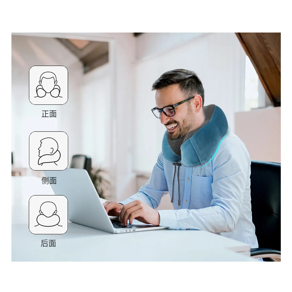 Ergonomic U-Shaped Travel Neck Pillow 2